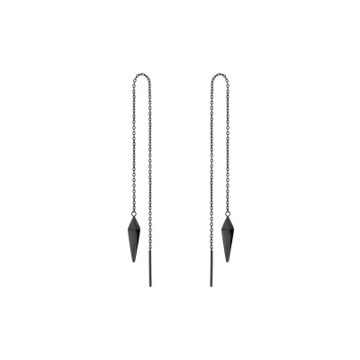 Image de Liebeskind Berlin MIT PENDELANHÄNGER Boucles d&#039;oreilles, Femme, Taille: One Size, Schwarz