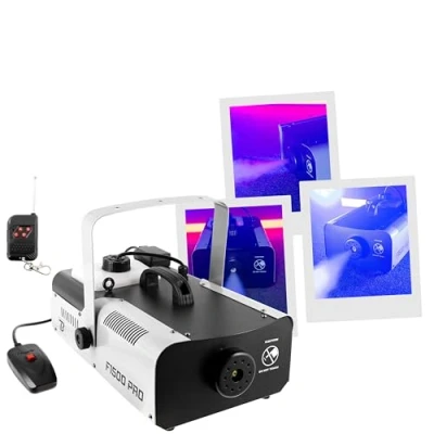 Image de BoomToneDJ F1500, machine à fumée, 1500W, télécommande filaire 3 mètres, HF et lyre de fixation inclues, idéale pour mariage, soirées privées, fumée compacte, prête l&#039;emploi