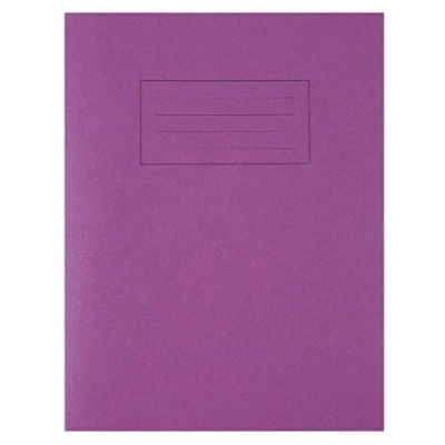 Image de Silvine eX100 übungsheft 80 pages lignées avec marge 229 x 178 mm violet lot de 10