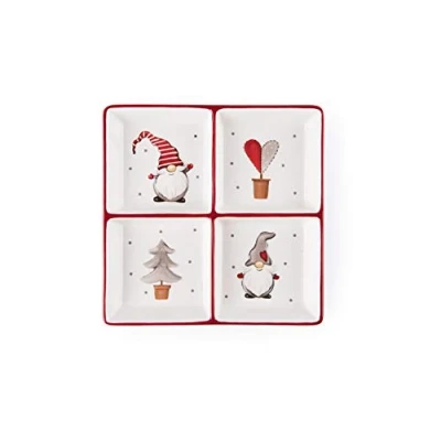 Image de Excelsa Assiette gnome 4 compartiments 20 x cm