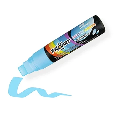 Image de LEVIATAN Stylos à Craie Pour Tableau Noir Lavable Stylo Essuyable Sec et Humide Marqueur 15 mm Marqueurs 28 g Bleu