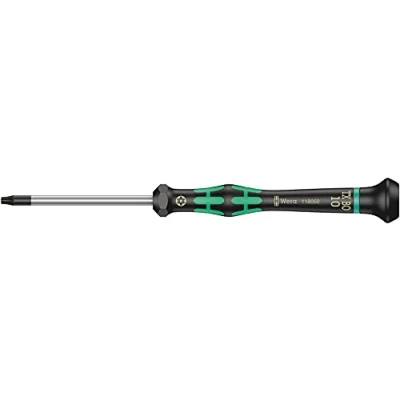 Image de Wera 05118050001 2067 Tournevis électronicien TORX BO, TX 10 x 60 mm, Noir/vert
