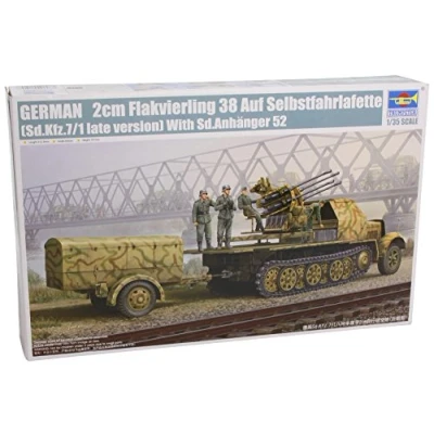 Image de Trumpeter 1 : 35 SD.Kfz.7/120 mm Flak 38 (Version tardive)