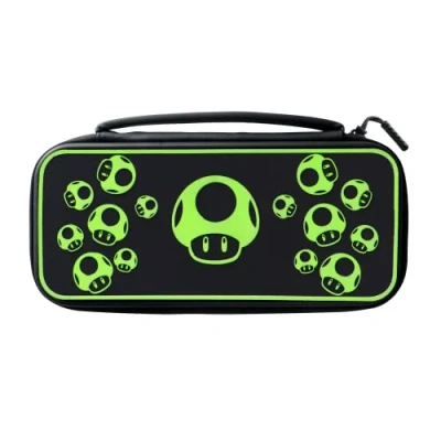 Image de Pdp Gaming Licence Officiel Switch Console Case 1 Up Glow In The Dark Works avec Oled &amp; Lite