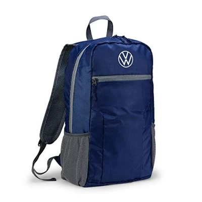 Image de VW Mixte 000087329f Sac dos pliable Bleu 20 l Avec logo VW, Bleu, M EU