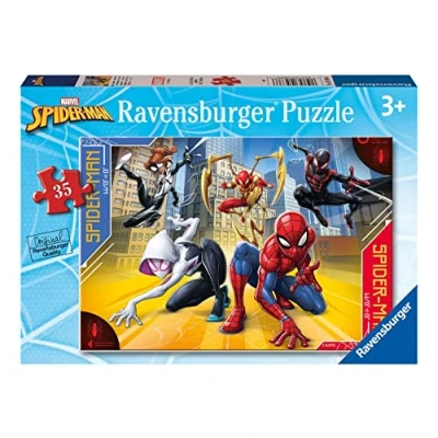 Image de Ravensburger Puzzle Spiderman, Collection 35 pièces, pour enfants, Âge recommandé 3+ Ans