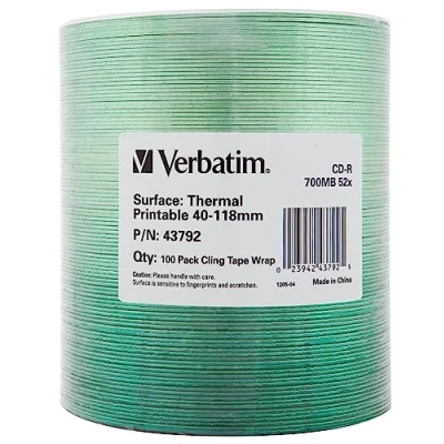 Image de CD R VERBATIM DataLife 700MB 52X Spindle de 100 unités