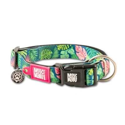 Image de Max &amp; Molly Collier pour Chien et Chiot avec Boucle d&#039;alimentation, Style Amusant Chiens Chiots de Petite, Moyenne Grande Taille, imperméable, Confortable, réglable, Code QR Gotcha
