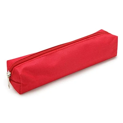 Image de Waytex 931292 Trousse Scolaire Fourre Tout Multi Usages Petit Format Rectangulaire 21 x 4 cm Textile Rouge