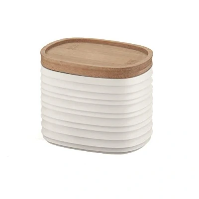 Image de Guzzini Tierra, Pot S avec Couvercle, Fabriqué à partir de Matériaux Recyclables Blanc Lait, 12.3 x 9.4 h 11 cm 500 CC 181801156