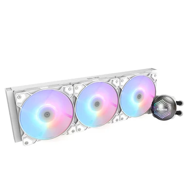 Image de Zalman ALPHA36 White CPU Liquid Cooler 360mm Radiator 3 x 120 mm Fan ARGB pump Dual Processeur Refroidisseur de liquide tout en un 12 cm Blanc Neuf