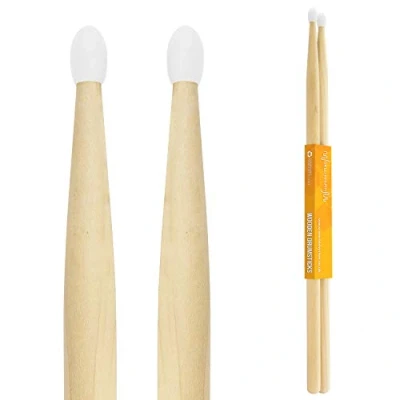 Image de World Rhythm Paire de baguettes batterie en érable 5 A avec pointe nylon