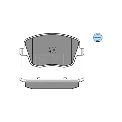 Image de MEYLE 025 235 8118 Jeu de plaquettes frein ORIGINAL Quality Essieu avant contact signal d&#039;usure exclu avec tôle anti bruit SEAT: Ibiza 3