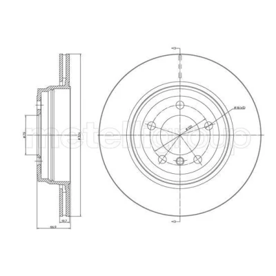 Image de Disque de frein METELLI 23 1683C