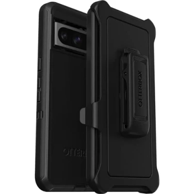 Image de Otterbox Defender Coque pour Google Pixel 8 Pro, Antichoc, Anti Chute, Ultra Robuste, de Protection, supporte 5X Plus Chutes Que la Norme Militaire, Noir, Livré sans Emballage