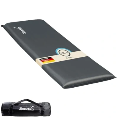 Image de Skandika Easy Single/Double 3D Premium Matelas autogonflant pneumatique Camping Lit d&#039;appoint 10 cm d&#039;épaisseur
