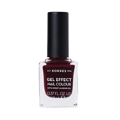 Image de Korres Geleffekt Nagellack Vernis à ongles, Femme, Taille: 11 ml, Burgundy red 57
