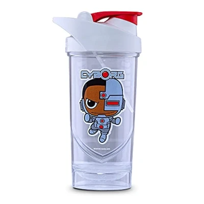Image de Shieldmixer Hero Pro Classic Shaker for Whey Protein Shakes and Pre Workout, BPA Free, 700 ml, Cyborg Mini