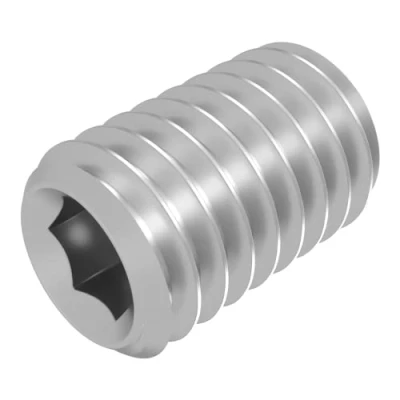 Image de Vis sans tête SECCARO à pointe conique M6 x 10 mm, acier inoxydable V2A VA A2, DIN 913 / ISO 4026, six pans creux, 20 pièces