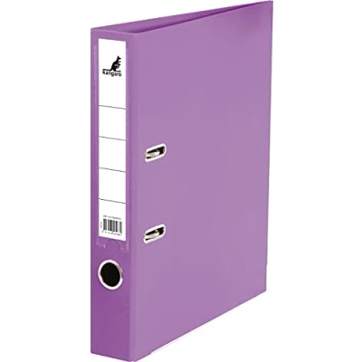 Image de Kangaro Classeur en polypropylène de 5 cm largeur Format A4 Couleur : violet (classeur à anneaux, classeur, lettres)