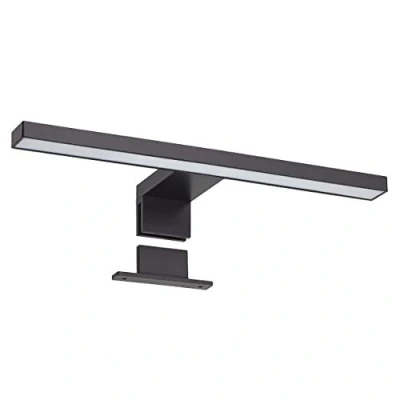Image de Lampe LED pour miroir Java 5W IP44 noir armoire 3000K blanc chaud en saillie 320Lm 30cm