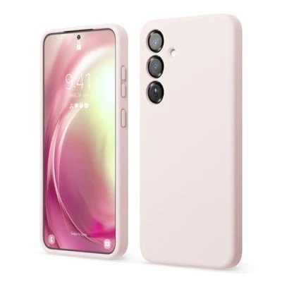 Image de elago Coque Silicone Liquide Compatible avec Samsung Galaxy S25 Plus, Protection Complète, Antichoc, Slim, Doublure Douce en Microfibre Anti Rayures, 6,7 Pouces (Joli Rose)