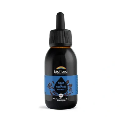 Image de BIOFLORAL Elixir de Morphée BIO Sommeil sain Fleurs Bach Authentiques 100 ml
