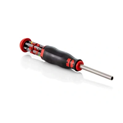 Image de Würth Tournevis Chargeur avec bits dans la poignée 12 embouts très pratique. Lame ronde aimant neuf