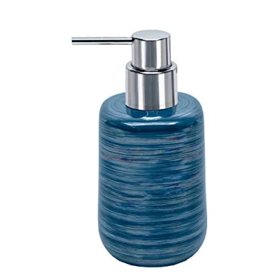 Image de Kleine Wolke Argentic Accessoires, en grès, Marine, Distributeur de Savon