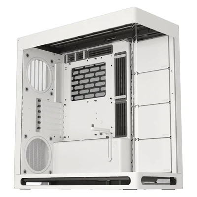Image de HAVN HS 420 Boîtier PC ATX à double chambre Blanc Design hybride, 11 ventilateurs de 140 mm et 3 supports radiateur mm, gestion des câbles simpliCable, verre trempé, hub ventilateur PWM