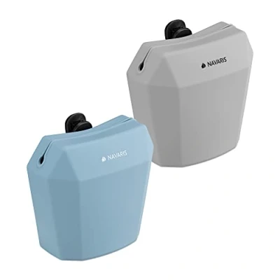 Image de Navaris Sac à friandise pour Chien Set 2X Pochette avec Clip en Silicone Nourriture Croquette Promenade entraînement Dressage