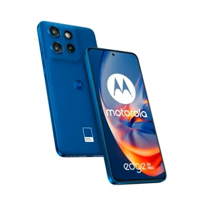 Image de Motorola Edge 50 Neo, 512Go RAM 12 Go, Smartphone débloqué, écran Compact 6,4&quot;, Triple capteur MP, résistant à l&#039;eau, Coque Incluse, Nautical Bleu, Version française