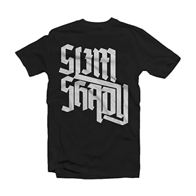 Image de T Shirt Slim Shady Slant pour Homme, Noir, S