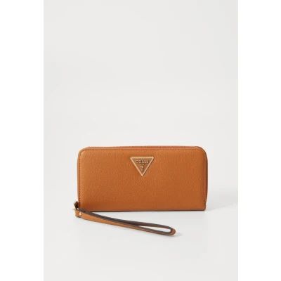 Image de Guess Laurel Large ZIP Portefeuille, Femme, Taille: One Size, Cognac