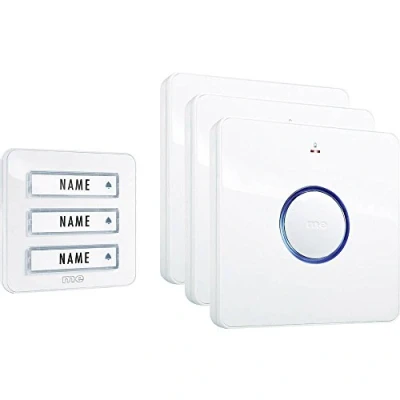 Image de m E MODERN ELECTRONICS Set Complet pour Sonnette sans Fil 41097 200 Blanc