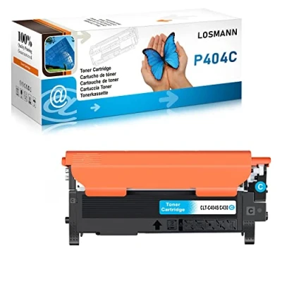 Image de LOSMANN Toner Compatible pour Samsung P404 CLT P404C 404S K404S C404S M404S Y404S Xpress SL C430W C480FW C480W C480 C430 C480FN C433 (1 Cyan)