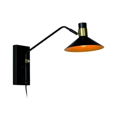 Image de Lucide 05228/01/30 Applique Murale, Acier, 40 W, Noir, Or Mat/Laiton