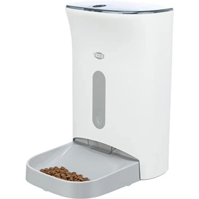 Image de TRIXIE &quot;Distributeur Automatique de Nourriture Pratique TX8 2.0, 4,5 l/24 x 38 19 cm, Blanc/Gris 24343