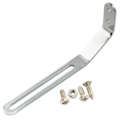 Image de Musiclily Pro Universel Pickguard Bracket Support Equerre de Fixation pour Guitare Archtop Jazz Hollow Body, Chrome