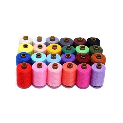 Image de Lot de 24 bobines fil à coudre 914 m Candora® En polyester Pour couture la main et machine