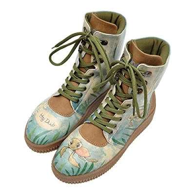 Image de DOGO Vegan En Cuir Multicolore Mode Bottes Pour Femme De Marche Confortables Fait à la Main Hey Dude Design Taille 36