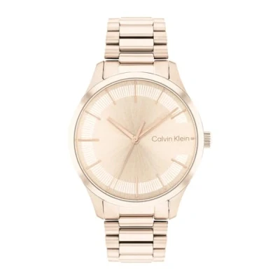 Image de Calvin Klein Montre Analogique à Quartz Unisex avec Bracelet en Acier Inoxydable couleur or rose clair 25200042