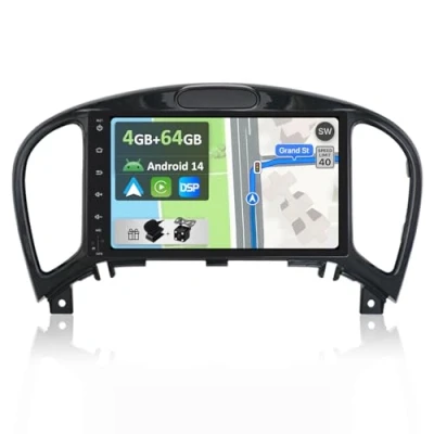 Image de [4GB+64GB] Android 12 2 Din Autoradio pour Nissan Juke/YF15 Infiniti ESQ [Intégré CarPlay/Android Auto/DSP/GPS] IPS 7 Pouce Écran Tactile CAM+MIC Dab/Bluetooth 5.0/MirrorLink/AHD/360 Camera
