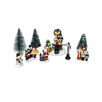 Image de JJA Village de noël santons Chorale du père Multicolore Taille Unique