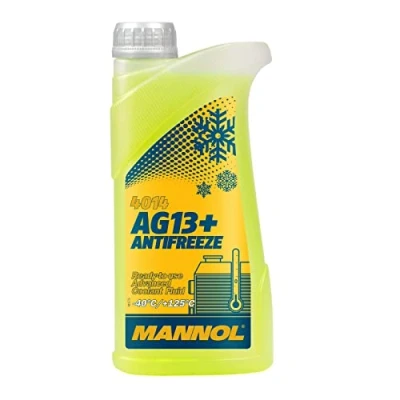 Image de MANNOL AG13+ Advanced MN4014 1 Antigel G13 jaune AUDI: Q5, A4 B8 Avant, Q3, VOLKSWAGEN: Touran I, Golf 7, SEAT: Leon II 3/5 portes, III ST