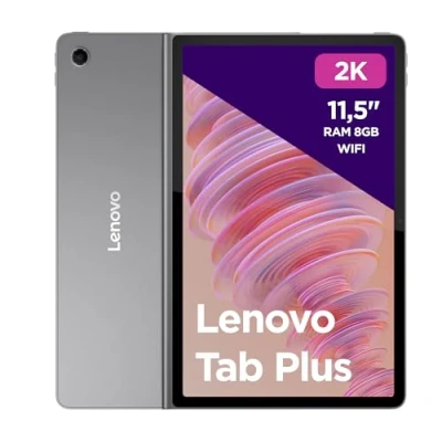 Image de Lenovo Tab Plus, 2K Display 11,5 Zoll (MediaTek Helio G99 Prozessor, 8 GB RAM, 128 Speicher, WiFi, Tablet Android 13) Luna Grey, Exklusiv von Amazon