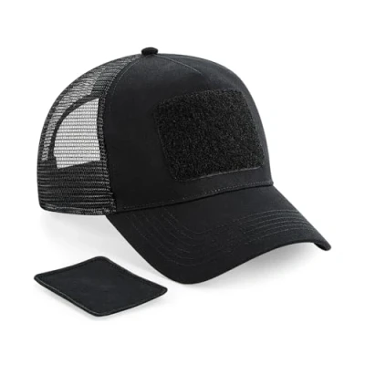 Image de Beechfield B641 Casquette Filet Réglable à L&#039;arrière avec Patch
