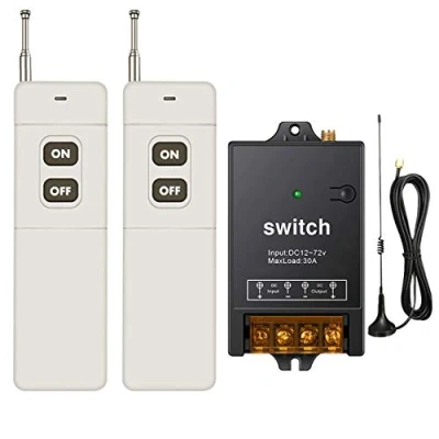Image de dstfuy interrupteur A telecommande,longue distance de 1500 m,interrupteur RF sans fil AC 220 V/230 V/240 V/40 relais pour équipement électrique d&#039;éclairage pompe à eau haute puissance