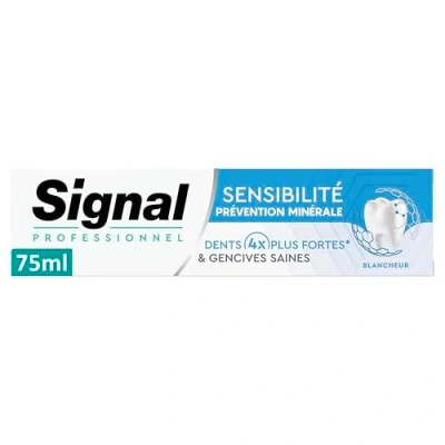 Image de SIGNAL Professionnel Dentifrice Prévention Minérale blancheur des dents 4x plus fortes restaure la naturelle 75ml