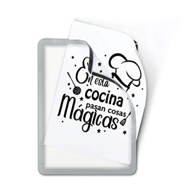 Image de TVIEW BY TARIFOLD Sachet de 2 Pochettes Magneto cadre argent A4 dos adhésif repositionnable 24,2 x 32,9 0,02 cm